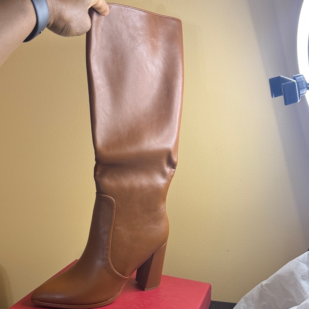 Elegant Brown Knee-High Women's Boots